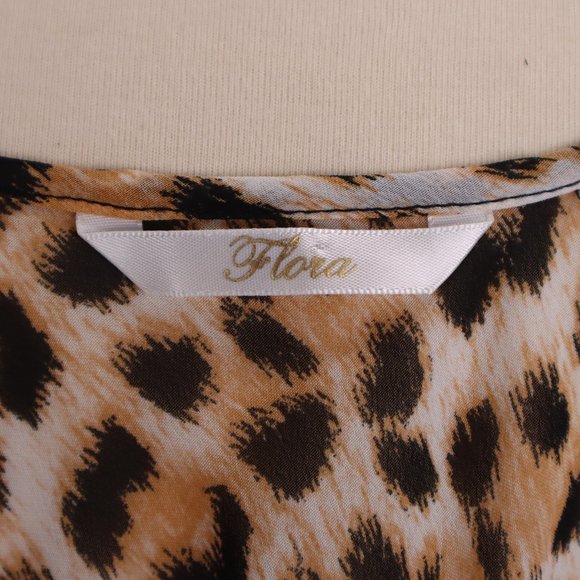 ❄ Flora Nikrooz NWOT Animal Print Lace Babydoll Nightgown Dress Negligee Teddy M - Picture 9 of 9